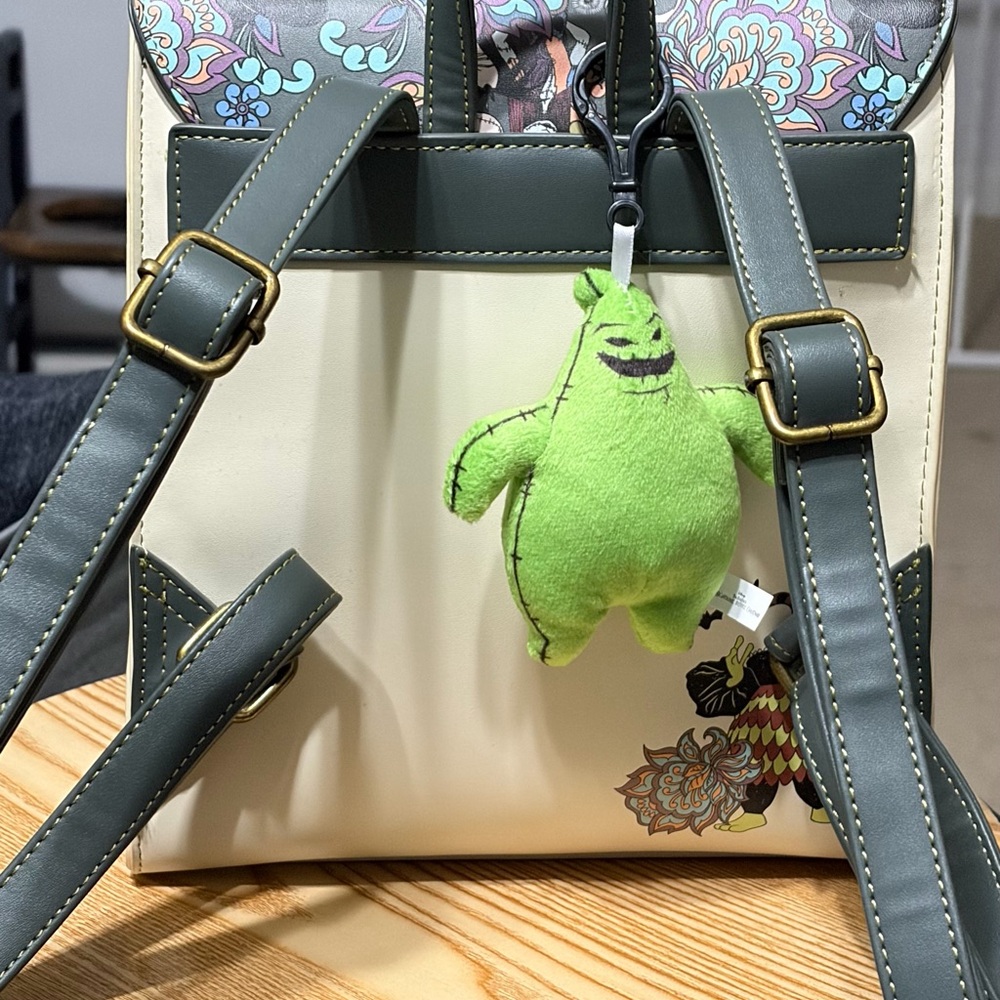 Loungefly The Nightmare Before Christmas Multicolor Floral Backpack - Picture 2 of 4